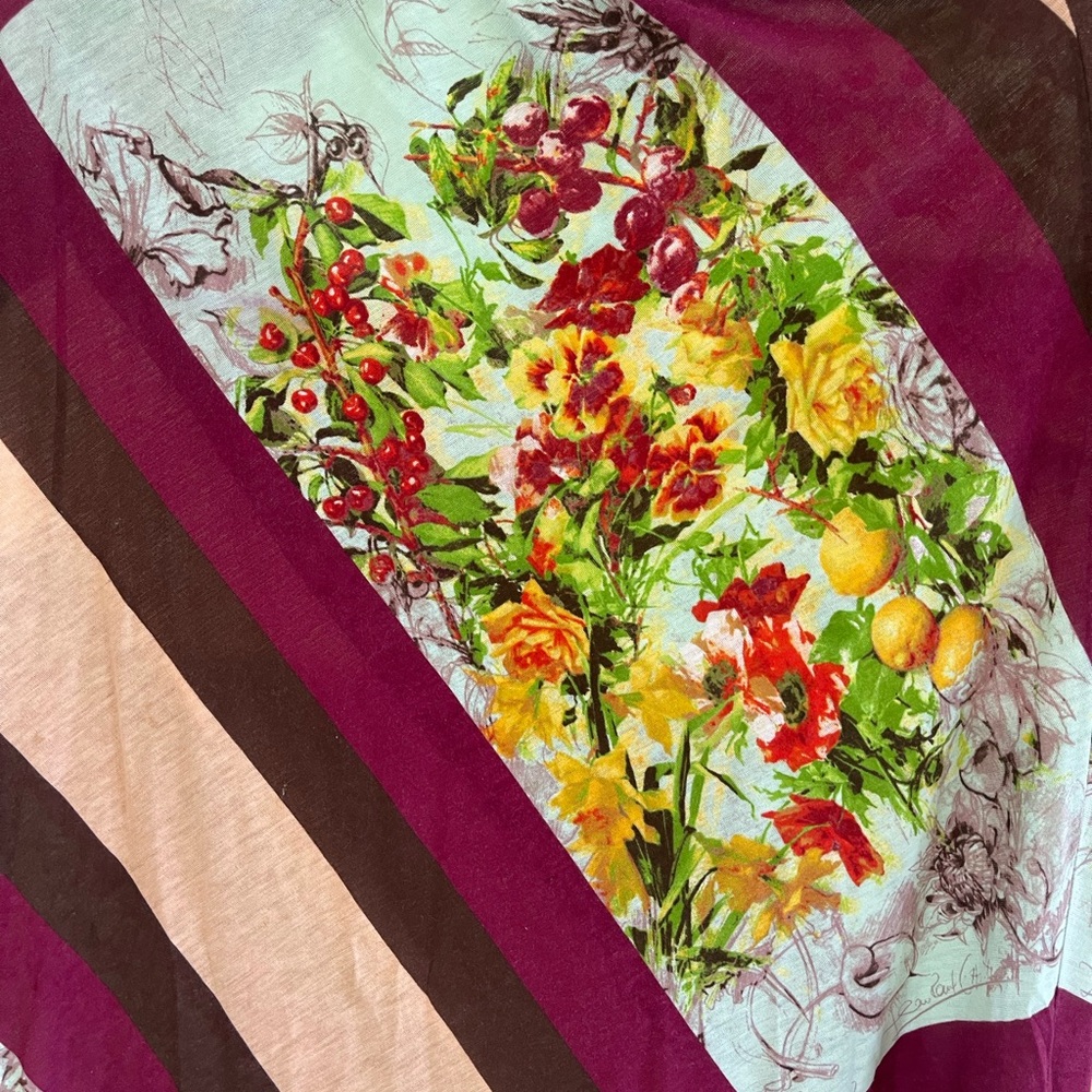 VINTAGE Floral Geometric Patterned Skirt - Picture 6 of 16